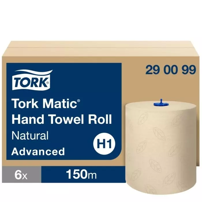 Tork Rolled Natural Paper Towel 322x212mm 2-Ply 150 Sheets, 290099