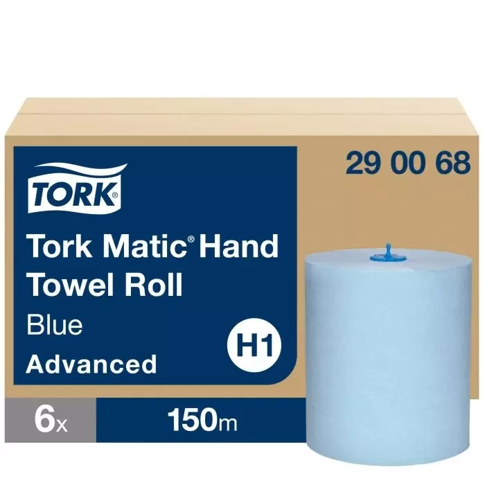 Tork Matic Rolled Blue Paper Towel 15000x210mm 2-Ply, 290068