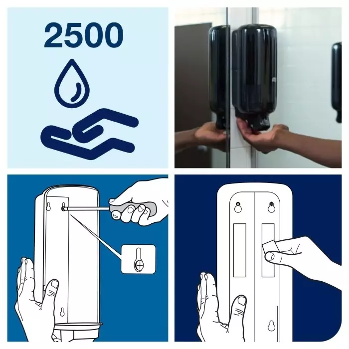 Tork Soap Dispenser Manual 1000 ml Black, 561508