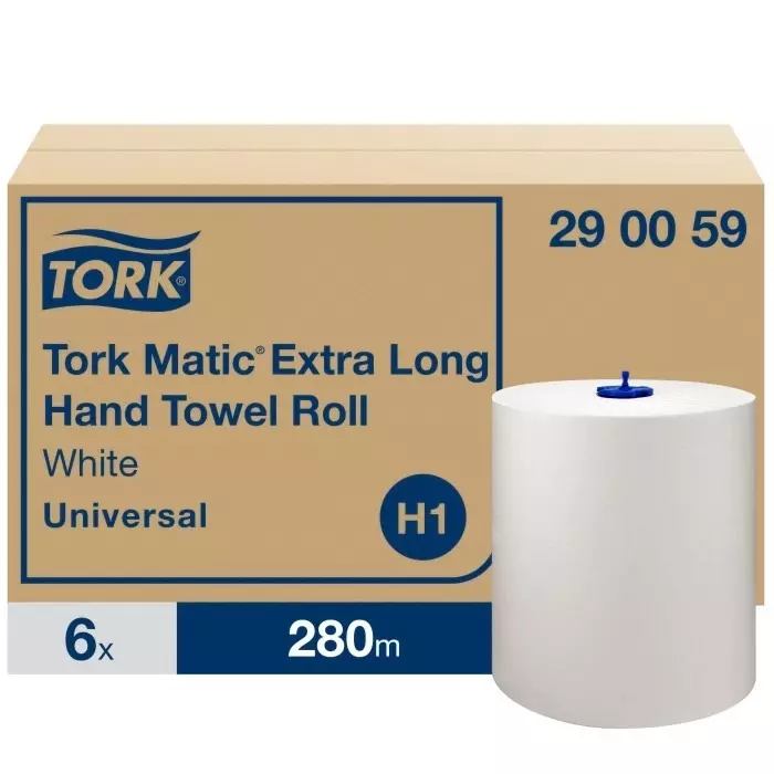 Tork Matic Universal Hand Towels Rolled White Paper Towel 280 mx210 mm, 290059