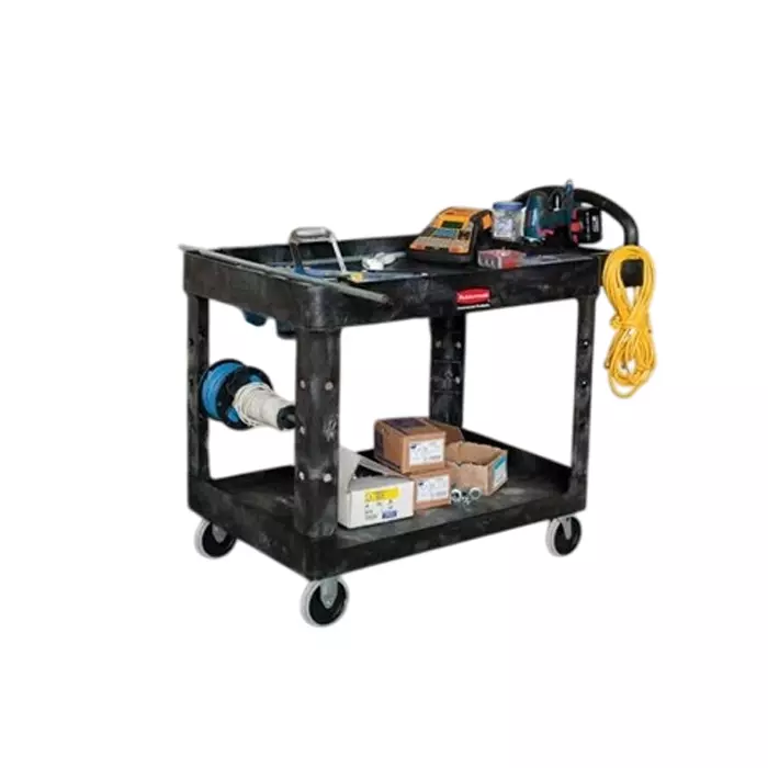 RUBBERMAID Folding Sack Truck 500lb Load 1117.6 X 641.35 X 990.6mm Load Plate, FG452058BLA