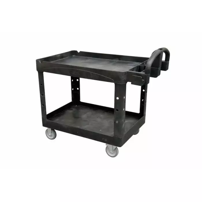 RUBBERMAID Folding Sack Truck 500lb Load 1117.6 X 641.35 X 990.6mm Load Plate, FG452058BLA