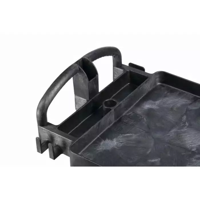 RUBBERMAID Folding Sack Truck 500lb Load 1117.6 X 641.35 X 990.6mm Load Plate, FG452058BLA
