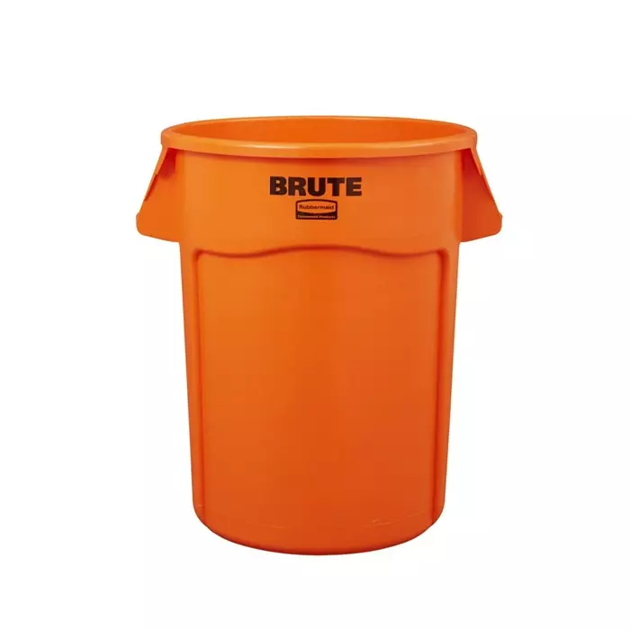 RUBBERMAID Brute Vented 44gal Orange Polypropylene Waste Bin, 2119307