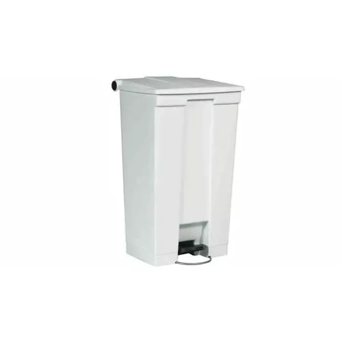 RUBBERMAID Legacy Step-On 87L White Pedal Plastic Waste Bin, FG614600WHT