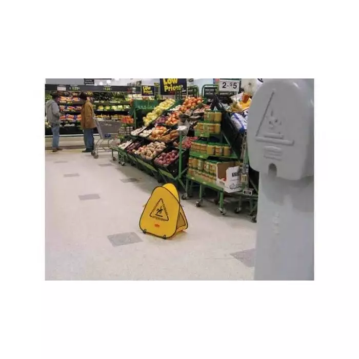 RUBBERMAID PE Wet Floor Cone 36 inch Yellow, FG627600YEL