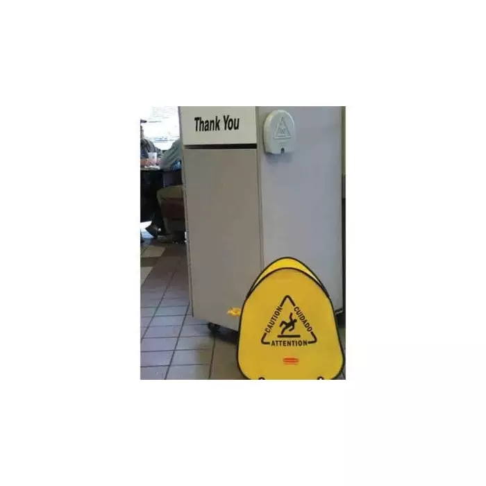 RUBBERMAID PE Wet Floor Cone 36 inch Yellow, FG627600YEL
