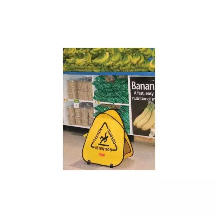RUBBERMAID PE Wet Floor Cone 36 inch Yellow, FG627600YEL