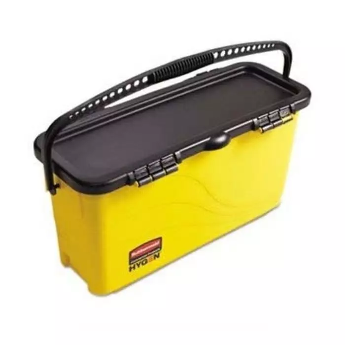RUBBERMAID Charging Bucket Plastic Black & Yellow with Handle, 1791802