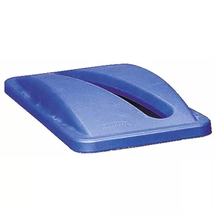RUBBERMAID Bin Lid 519 mm Blue Plastic for Slim Jim Container 70 mm, FG270388