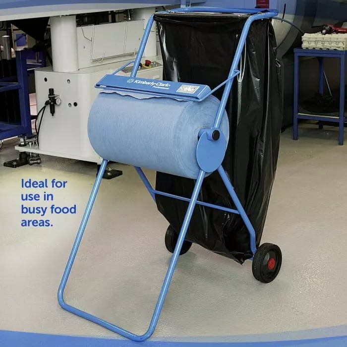 Kimberly-Clark Portable Wipe Dispenser Free Standing Metal Blue 570x794x164 mm, 6155