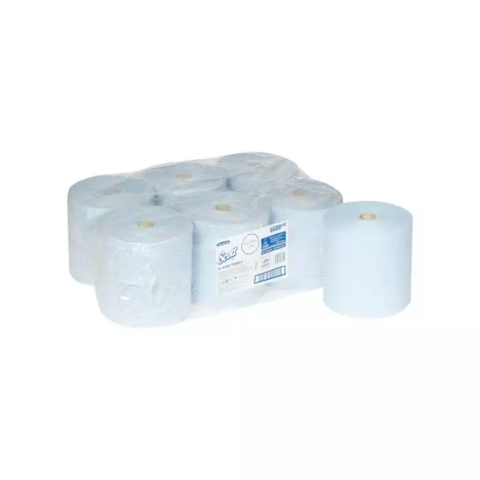 Kimberly-Clark Scott Rolled Blue Paper Towel 354x198mm, 6688