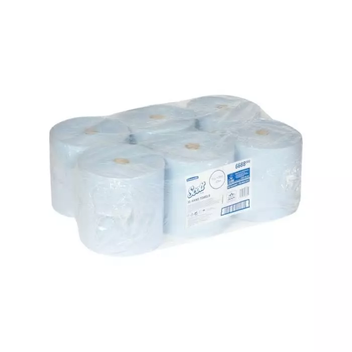 Kimberly-Clark Scott Rolled Blue Paper Towel 354x198mm, 6688