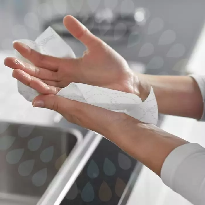 Kimberly-Clark Kleenex Ultra Slimroll Rolled White Hand Towels 198mm 2-Ply 400 Sheets, 6781