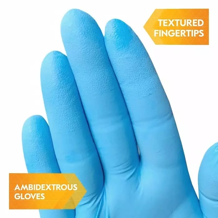 Kimberly-Clark G10 Blue Powdered Nitrile Disposable Gloves Size S 1000 per Pack, 54186
