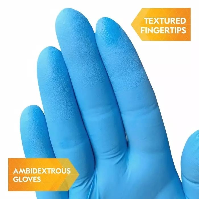 Kimberly-Clark G10 Blue Powdered Nitrile Disposable Gloves Size S 1000 per Pack, 54332