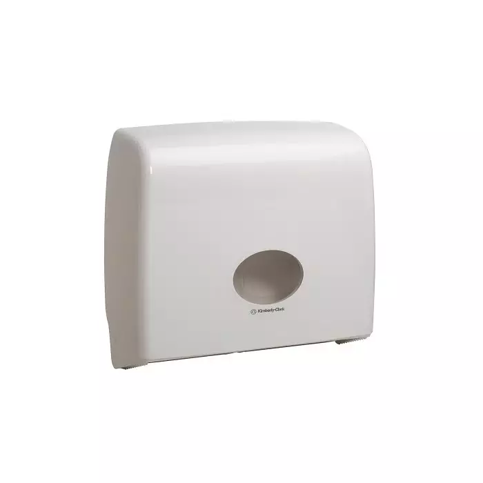 Kimberly-Clark White Plastic Toilet Roll Dispenser 445x129x380 mm, 6991