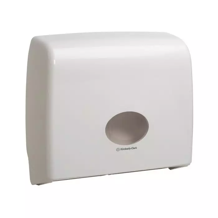 Kimberly-Clark White Plastic Toilet Roll Dispenser 445x129x380 mm, 6991