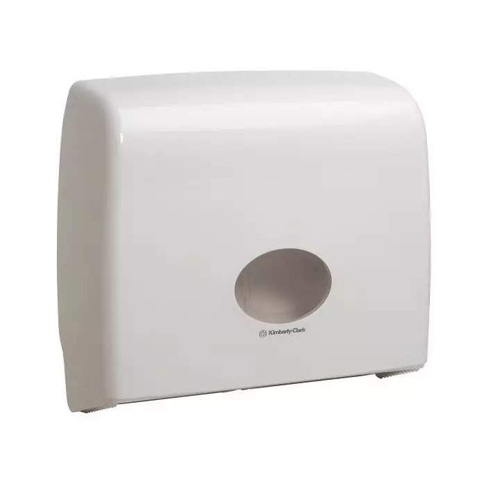 Kimberly-Clark White Plastic Toilet Roll Dispenser 445x129x380 mm, 6991