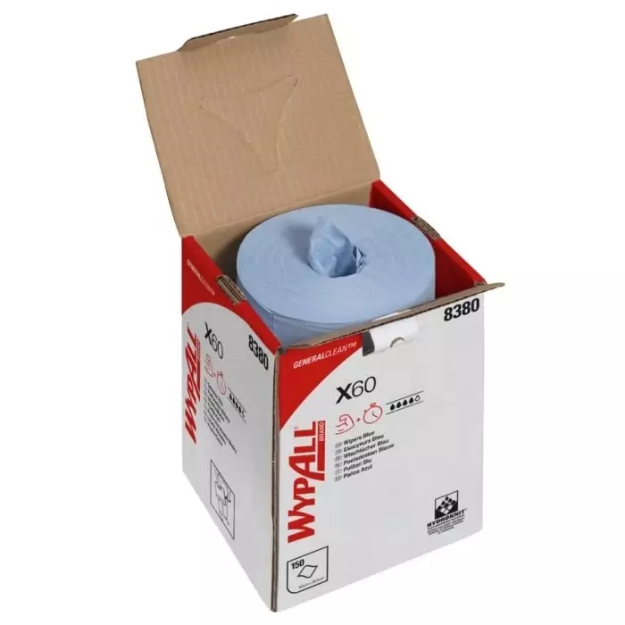 Kimberly-Clark Dry Cleaning Wipes Blue 150 Wipes 423 x 247mm for Medium Duty Cleaning, 8380