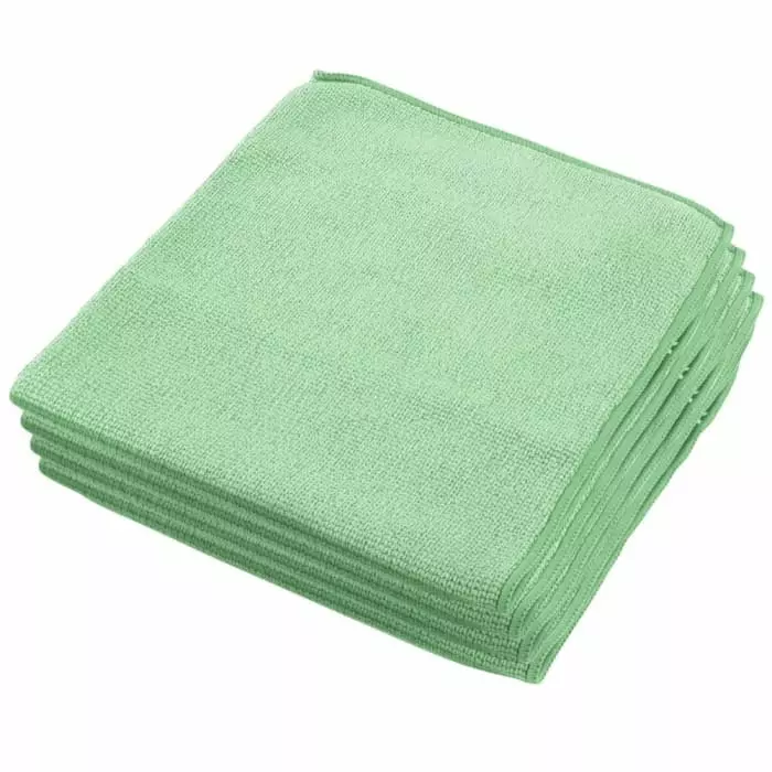 Kimberly Clark Wypall Green Cloths for Glass and Mirror Cleaning Dry Use 400 x 400mm Repeat Use, 8396