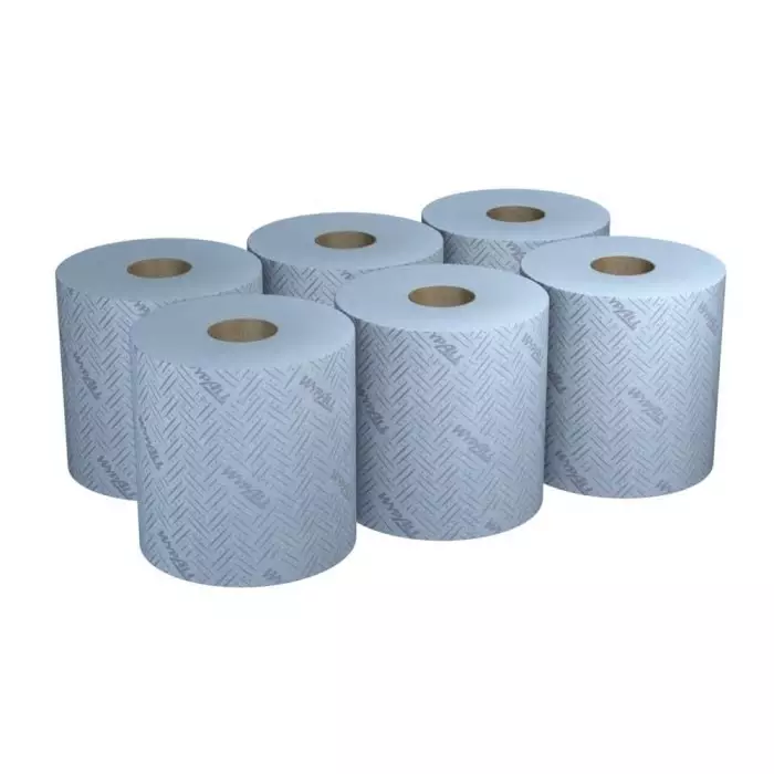 Kimberly-Clark WypAll Rolled Blue Paper Towel 380x195mm 2-Ply 400 Sheets, 7277
