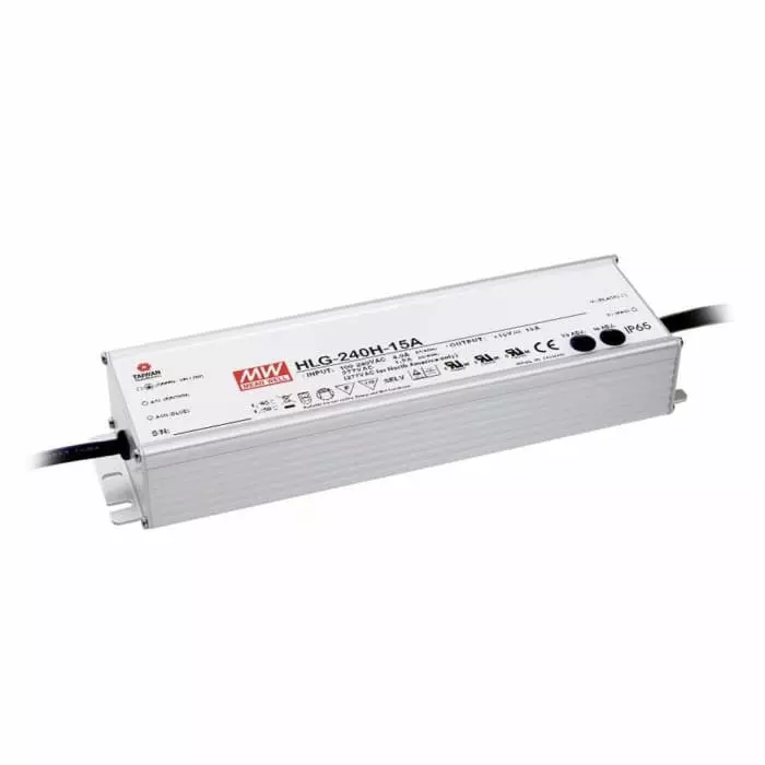 MEAN WELL LED Driver 24V Output 240W Output 10A Output Constant Current / Constant Voltage, HLG-240H-24