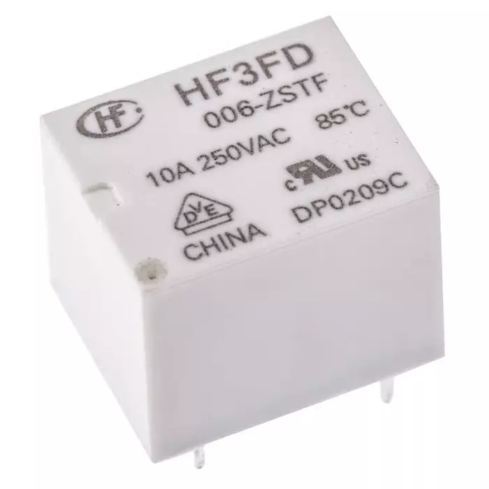 RS PRO PCB Mount Power Relay 6V dc Coil 10A Switching Current SPDT