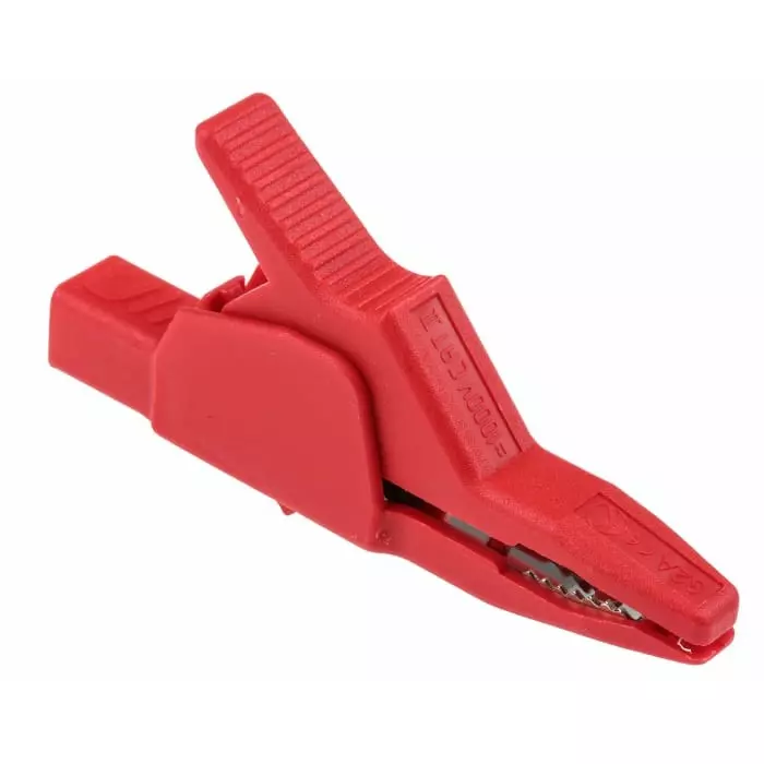 HIRSCHMANN TEST AND MEASUREMENT Crocodile Clip Red, 972405101 (Pack of 200)