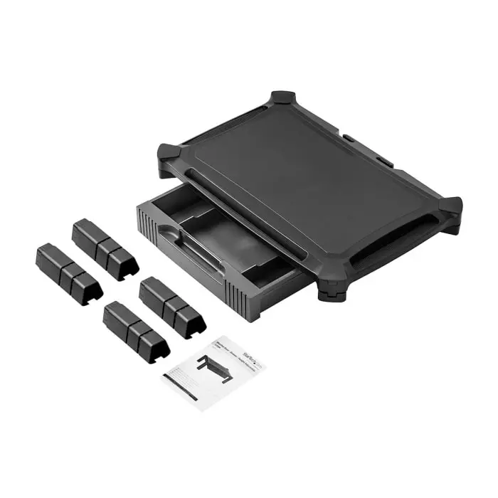 StarTech.com Monitor Riser 32 inch Max Screen Size 10 Kg Max Load, MONSTADJDL