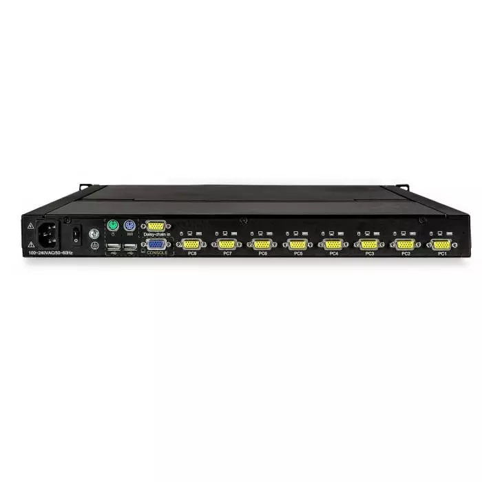 StarTech.com 8 Port USB USB VGA Console 1280 x 1024 Maximum Resolution, RKCONS1708K