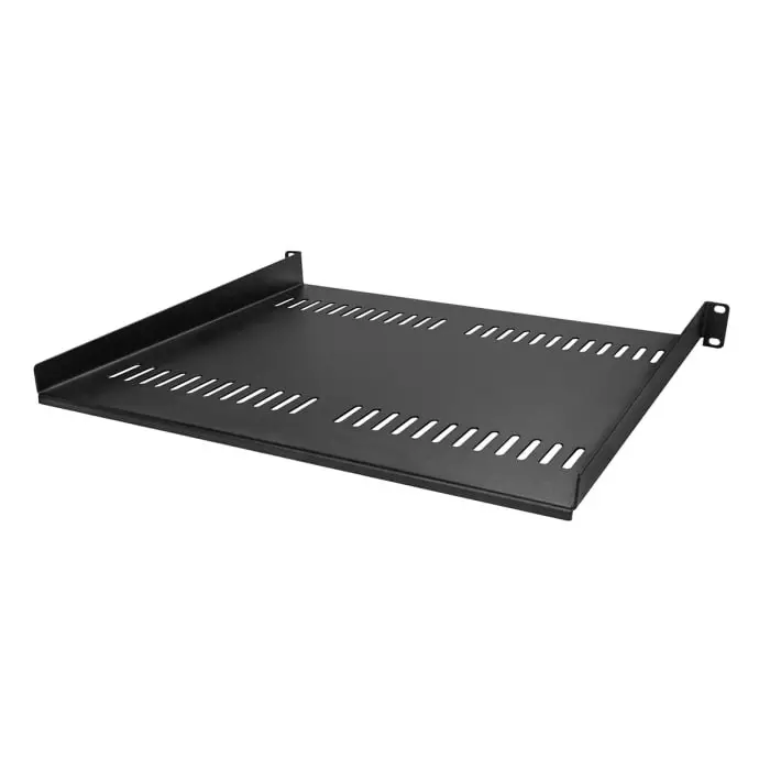 StarTech.com Black Rack Shelf 1U 20 Kg Load 441mm x 401mm, CABSHELF116V