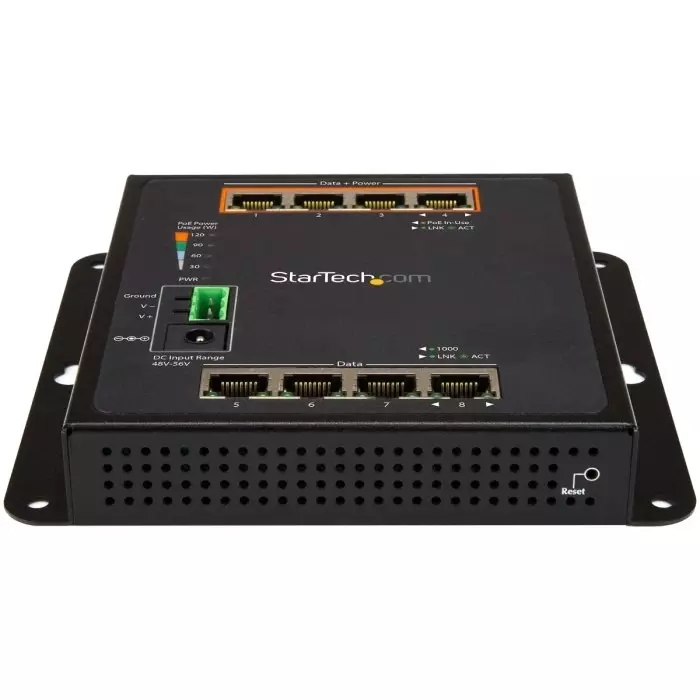 StarTech.com Managed 8 Port Ethernet Switch With PoE M, IES81GPOEW