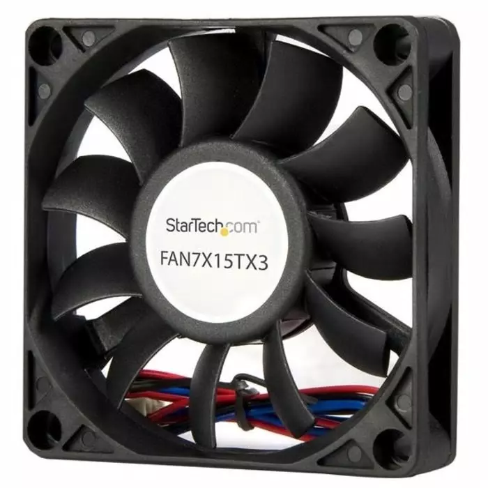 StarTech.com Axial Fan 12 V DC DC Operation 29.58 cfm 3.12W 26mA Max 2.8x2.8x0.6 inch, FAN7X15TX3