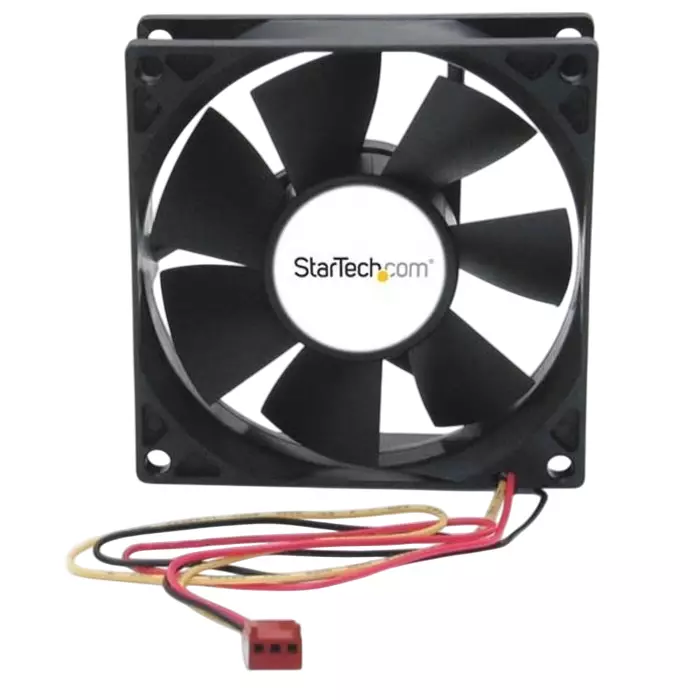 StarTech.com Axial Fan 12 V DC DC Operation 37.3 cfm 1.92W 160mA Max 3.1x3.1x1 inch, FANBOX2