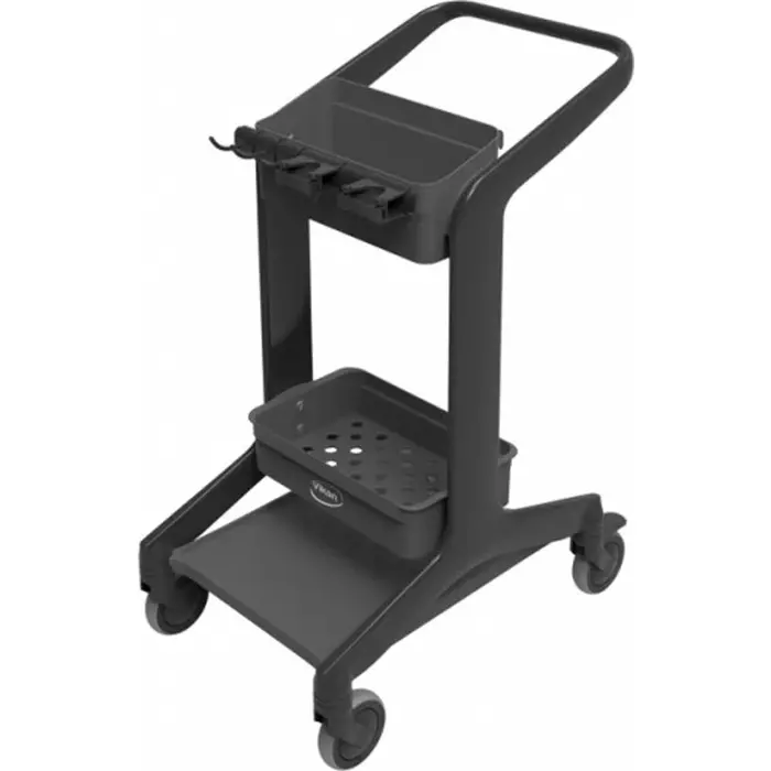 VIKAN Stainless Steel Trolley 2 Shelf 20 Kg Load, 57009