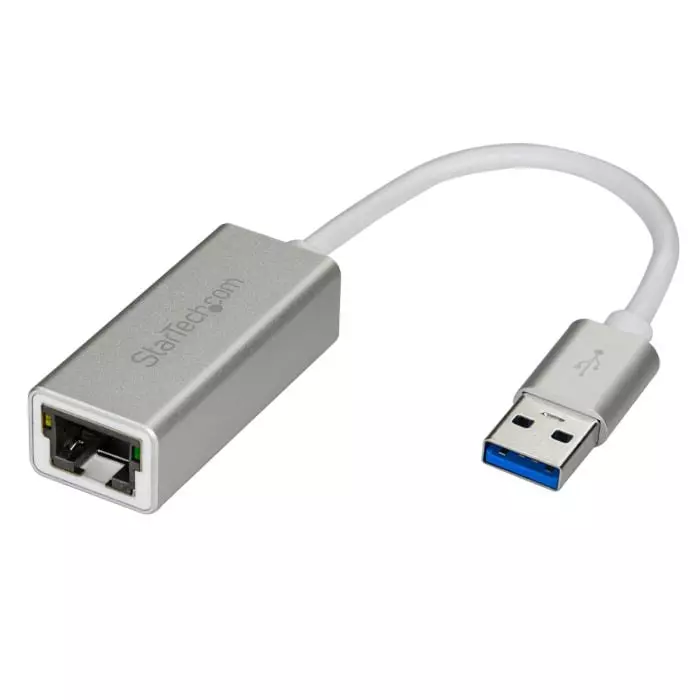 StarTech.com Port USB Ethernet Adapter USB 3.0 USB A to RJ45 10/100/1000Mbit/s Network Speed, USB31000SA