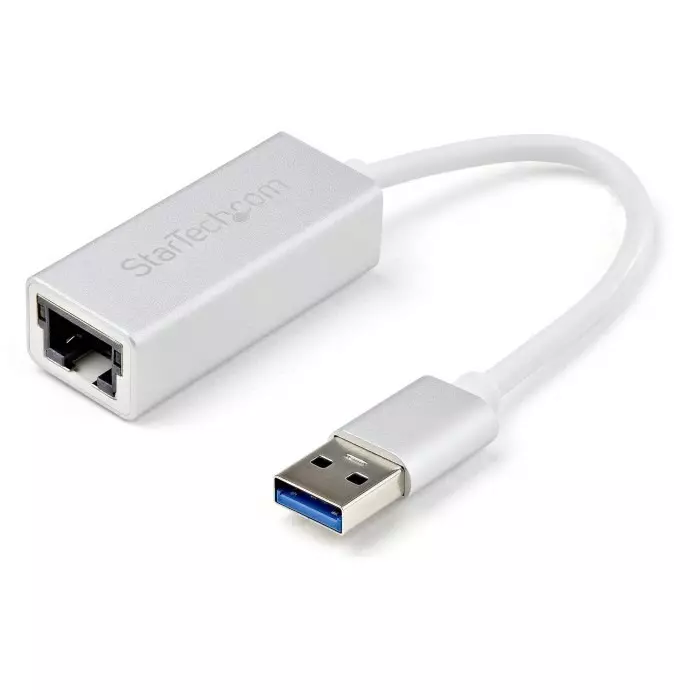 StarTech.com Port USB Ethernet Adapter USB 3.0 USB A to RJ45 10/100/1000Mbit/s Network Speed, USB31000SA