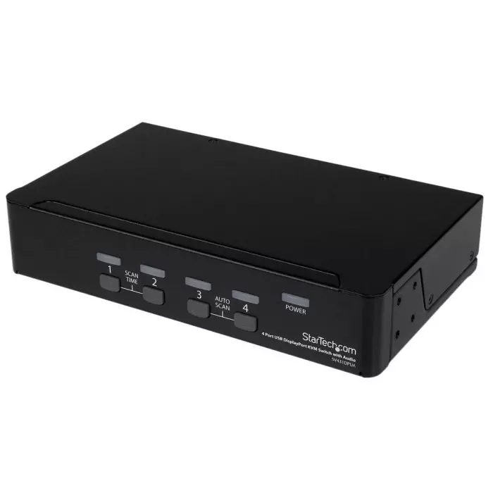 StarTech.com 4 Port USB DisplayPort KVM Switch 3.5 mm Stereo 2560 x 1600 Maximum Resolution, SV431DPUA