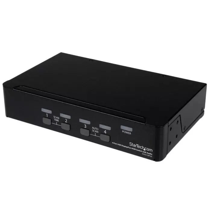 StarTech.com 4 Port USB DisplayPort KVM Switch 3.5 mm Stereo 2560 x 1600 Maximum Resolution, SV431DPUA