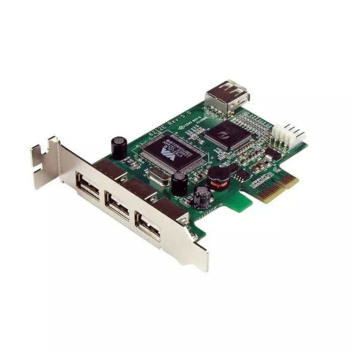 StarTech.com 4 Port USB A PCIe USB 2.0 Card, PEXUSB4DP