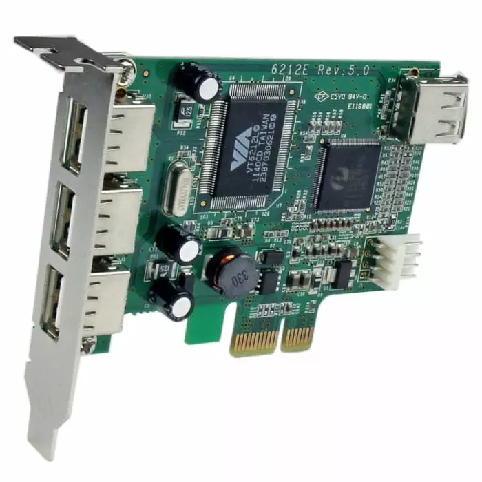 StarTech.com 4 Port USB A PCIe USB 2.0 Card, PEXUSB4DP