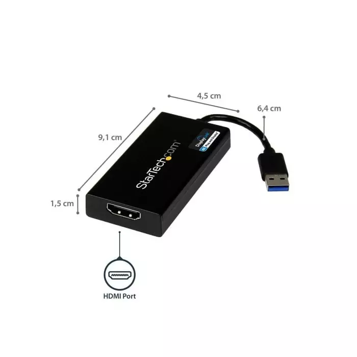 StarTech.com USB A to HDMI Adapter USB 3.0 1 Supported Display - 4K @ 30Hz, USB32HD4K