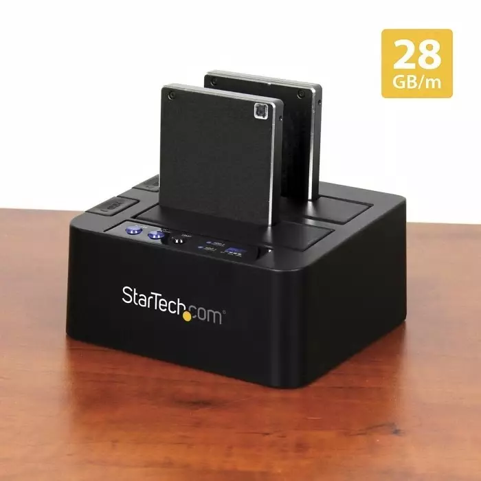 StarTech.com USB Type B Hard Drive Docking Station for 2 Drives SATA Hard Drive 2.5 x 3.5in, SDOCK2U313R