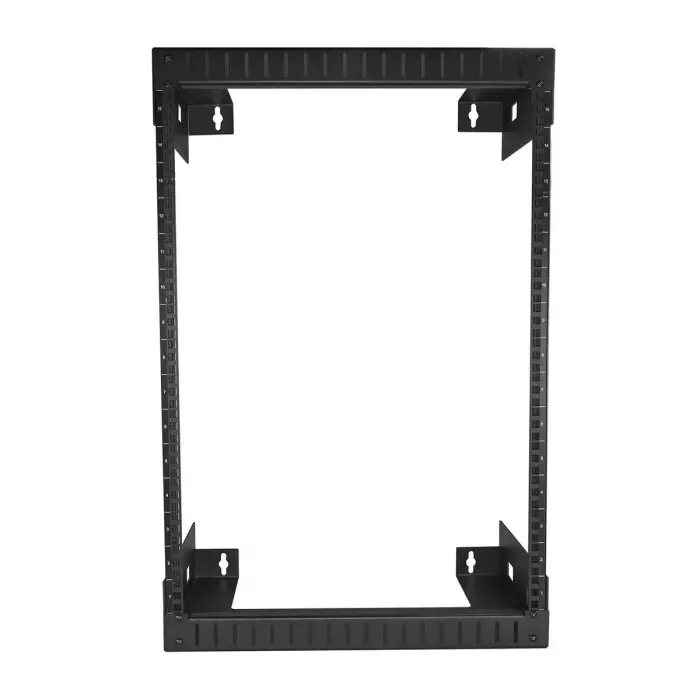 StarTech.com Black 15U Steel Server Rack with 2-Post Frame, RK15WALLO