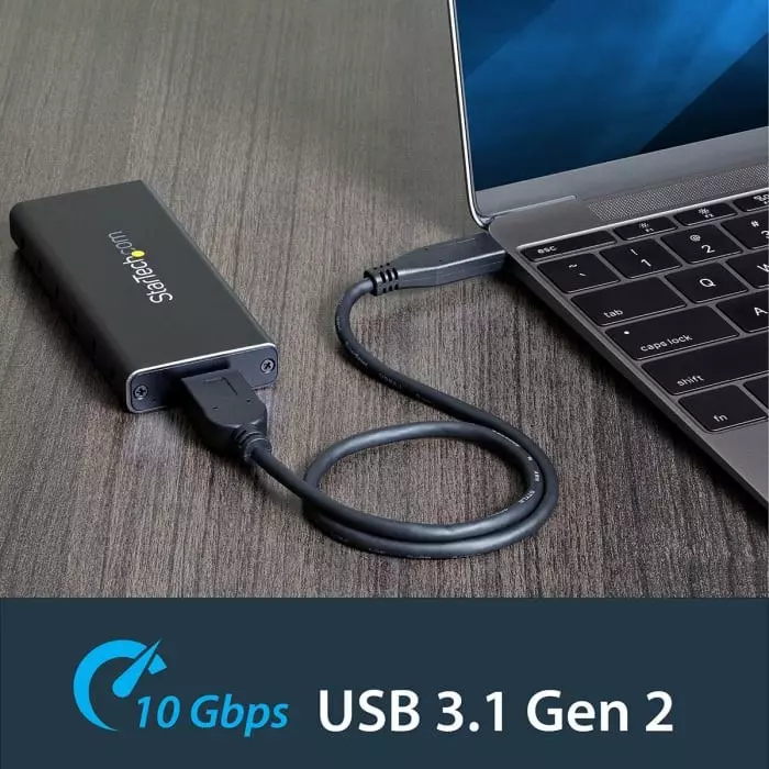 StarTech.com M.2 SATA Hard Drive Enclosure USB 3.1, SM21BMU31C3
