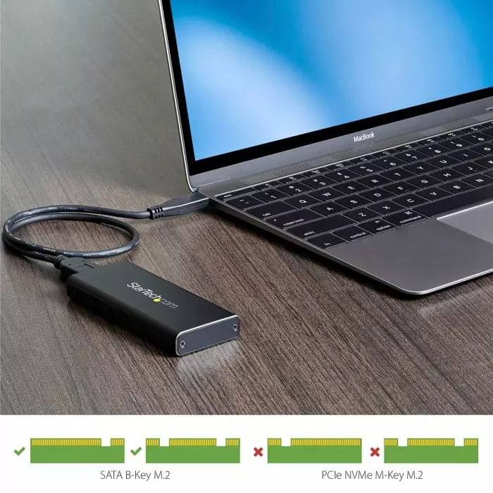 StarTech.com M.2 SATA Hard Drive Enclosure USB 3.1, SM21BMU31C3
