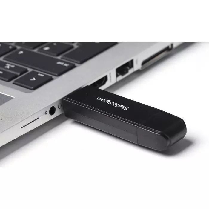 StarTech.com 2 Port USB 3.1 External Card Reader Writer for MicroSD SD Memory Cards, SDMSDRWU3AC