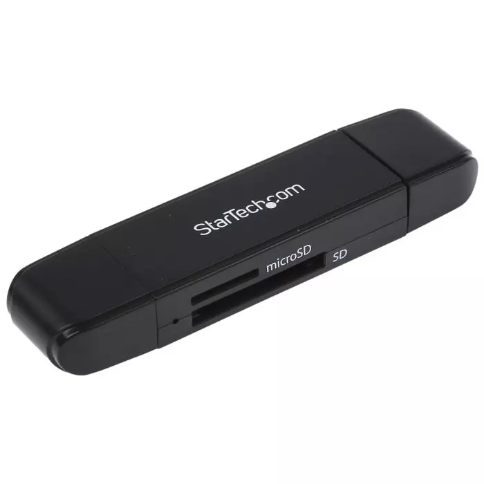 StarTech.com 2 Port USB 3.1 External Card Reader Writer for MicroSD SD Memory Cards, SDMSDRWU3AC