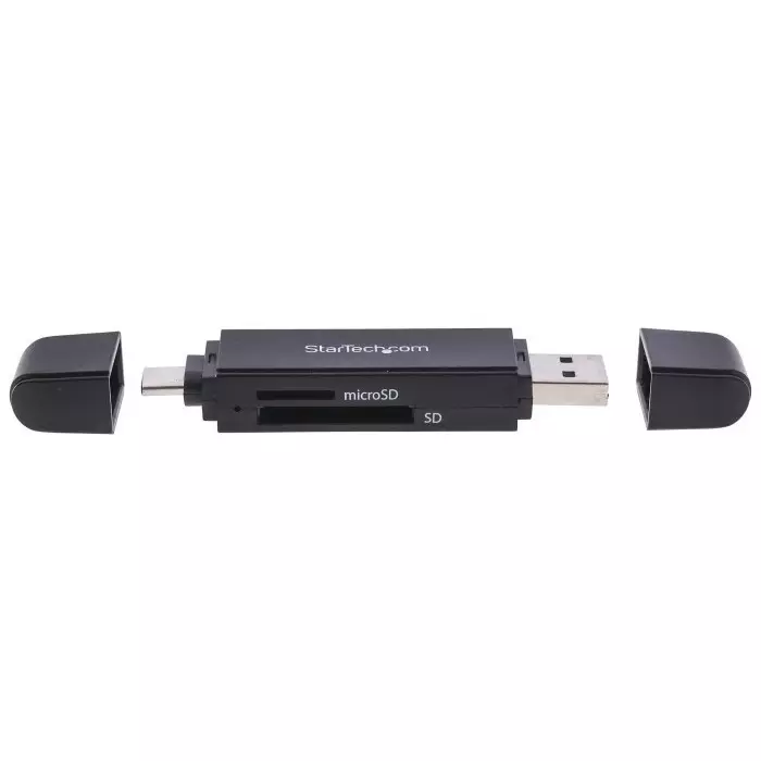 StarTech.com 2 Port USB 3.1 External Card Reader Writer for MicroSD SD Memory Cards, SDMSDRWU3AC